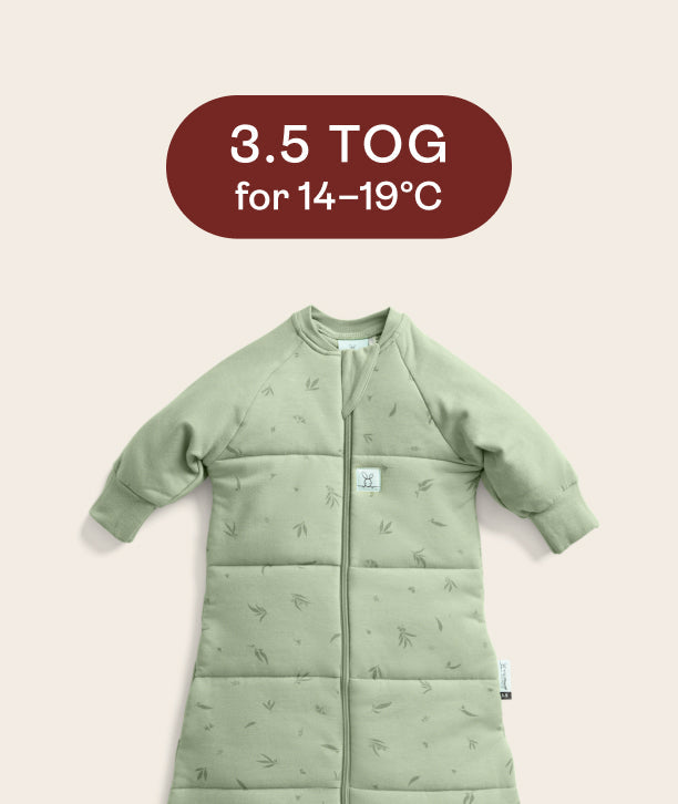 Shop ergoPouch 3.5 TOG pouches, ideal for room temperatures of 14-19°C