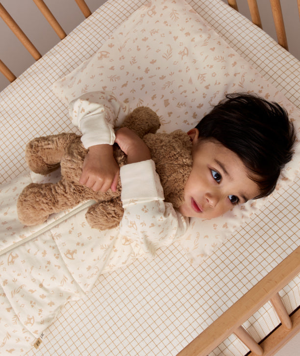 ergoPouch TOG-rated sleep suit sack for toddlers, made from natural, breathable fabric for ultimate comfort.