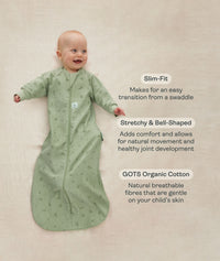 ergoPouch Sleeping Bags are slim fit, stretchy & bell shaped, and made from GOTS Organic Cotton