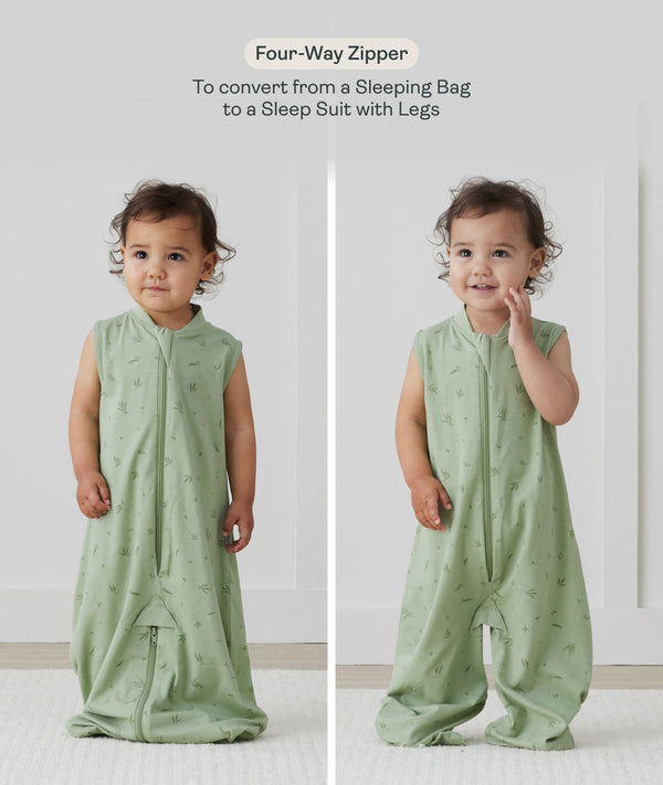 ergoPouch Sleep Suit Bag converts from a sleeping bag to a sleep suit with legs