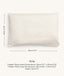 Sizing dimensions for ergoPouch Organic Toddler Pillow Case Caramel Grid
