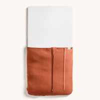 ergoPouch HugMe Blanket 0.2 & 1.0 TOG in Rust with closed zip