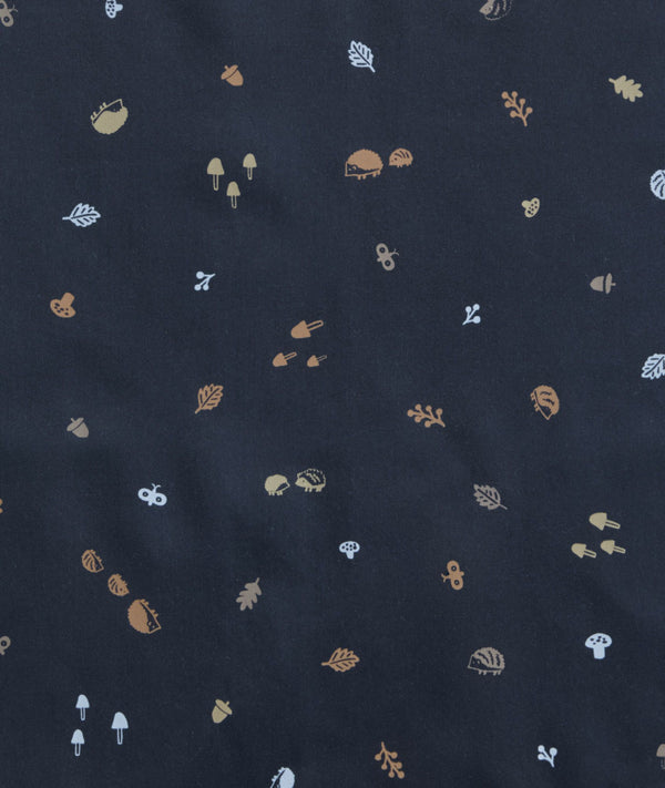 Close up of ergoPouch Hedgehog fabric print
