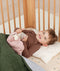 Organic Toddler Pillowcase Caramel Grid