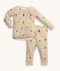 Two-piece ergoPouch Long Sleeve Pyjamas 1.0 TOG Birthday Blobs