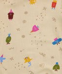 Close up of ergoPouch Birthday Blobs fabric print