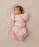 Organic cocoon swaddle with butterfly cardi from ergoPouch, perfect sleep solution for newborn babies.