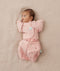 Organic cocoon swaddle with butterfly cardi from ergoPouch, perfect sleep solution for newborn babies.