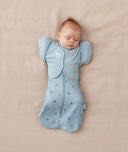 Newborn wearing ergoPouch Butterfly Cardi Dragonflies