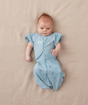 Baby wearing ergoPouch Butterfly Cardi Dragonflies with arms out