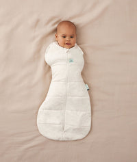 ergoPouch Cocoon Swaddle Bag 2.5 TOG Oatmeal Marle, a warm swaddle