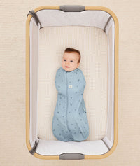 ergoPouch Organic Fitted Sheet Caramel Grid