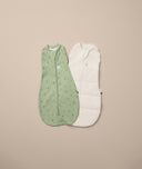 Spring Cocoon Swaddle bundle pack with a Willow 1.0 TOG and Oatmeal 2.5 TOG