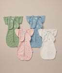 ergoPouch newborn cocoon swaddle with matching butterfly cardi in variety of colours.