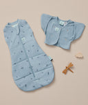 ergoPouch Butterfly Cardi Dragonflies next to a matching Pouch in Dragonflies