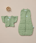 ergoPouch Butterfly Cardi Willow Base next to a matching Pouch in Willow