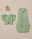 ergoPouch Butterfly Cardi Willow Base next to a matching Pouch in Willow