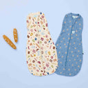ergoPouch Cocoon Swaddle Bag 1.0 TOG in Bon Appetit and Petit Pretzel