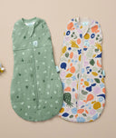 ergoPouch Cocoon Swaddle Bag 2.5 TOG in Sweet Orchard and Fruit Salad, a warm swaddle