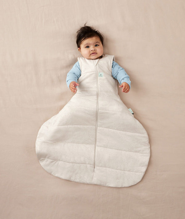 Warm ergoPouch Hip Harness Jersey Sleeping Bag 3.5 TOG Oatmeal Marle for winter