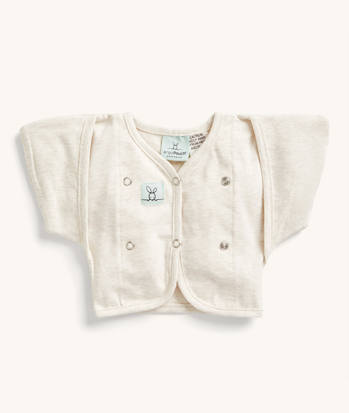 Butterfly Cardi Oatmeal Marle