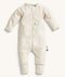 Product shot of ergoPouch Long Sleeve Layer Oatmeal Marle, featuring a front zipper and slim-fit design.