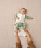 Sleeveless ergoPouch Jersey Sleeping Bag 0.2 TOG Oatmeal Marle, getting nappy changed