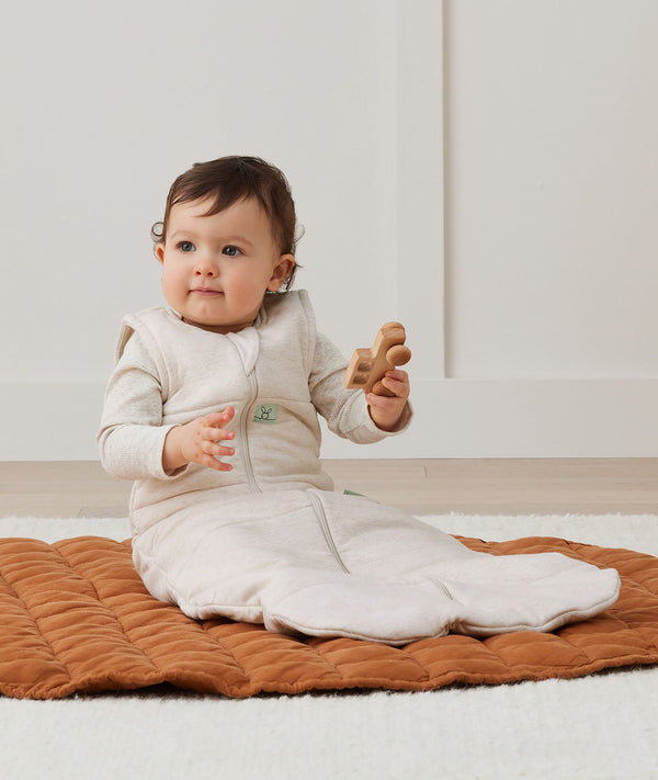 ergoPouch Jersey Sleeping Bag 2.5 TOG Oatmeal Marle, a warm sleeping bag