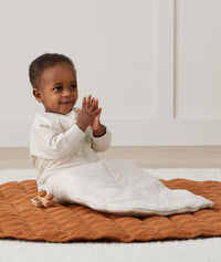 ergoPouch Jersey Sleeping Bag 2.5 TOG Sleeved Oatmeal Marle, a warm sleeping bag