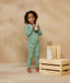 Preschooler wearing 2-piece ergoPouch Long Sleeve Pyjamas 1.0 TOG Sweet Orchard