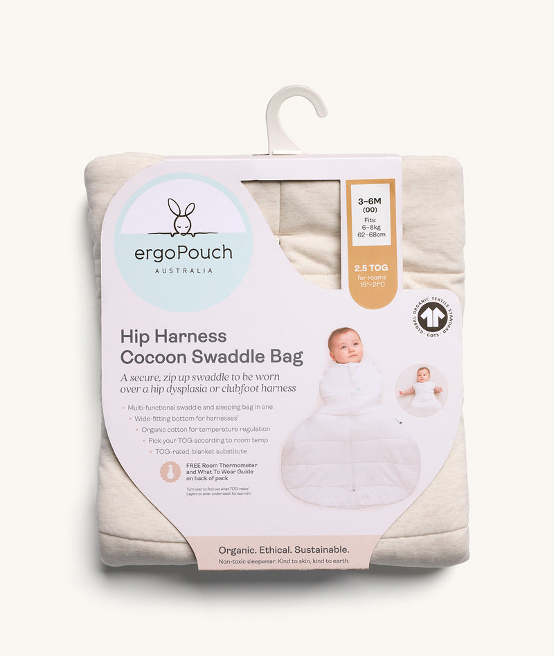 Hip Harness Cocoon Swaddle Bag 2.5 TOG Oatmeal Marle