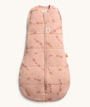 Product shot of ergoPouch Cocoon Swaddle Bag 2.5 TOG in Elephant Parade, featuring a front zipper and a cozy, padded design.
