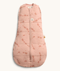 Product shot of ergoPouch Cocoon Swaddle Bag 2.5 TOG in Elephant Parade, featuring a front zipper and a cozy, padded design.