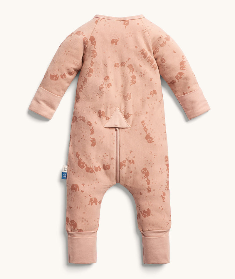 Back view of ergoPouch Long Sleeve Layer 1.0 TOG Elephant Parade