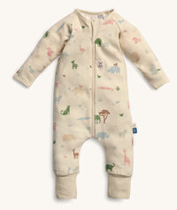 Product shot of ergoPouch Long Sleeve Layer 1.0 TOG Savannah, featuring Safari animal prints