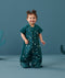 Toddler wearing an ergoPouch Sleep Suit Bag 1.0 TOG Ocean Blue