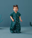 Toddler wearing an ergoPouch Sleep Suit Bag 1.0 TOG Ocean Blue