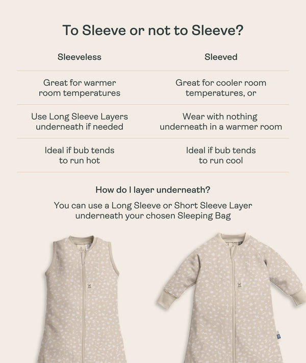 Comparison between sleeveless and sleeved sleeping bag