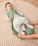 TOG-rated ergoPouch sleeping bag for baby, featuring a nappy changing zip.