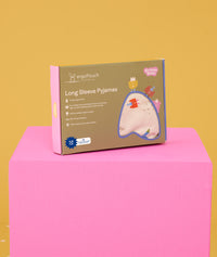 Packaging of the ergoPouch Long Sleeve Pyjamas 1.0 TOG Birthday Blobs