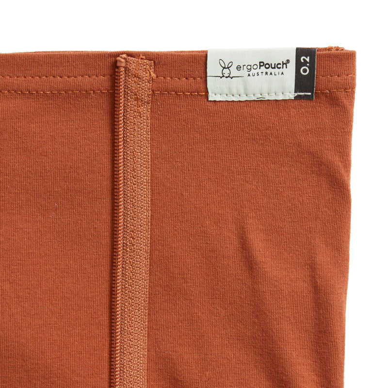 ergoPouch HugMe Blanket 0.2 TOG side in Rust