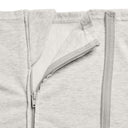 ergoPouch HugMe Blanket 0.2 & 1.0 TOG in Grey Marle zip detail