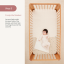 HugMe Blanket 1.0 & 2.5 TOG Caramel Grid