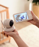 Closeup of the screen display for ergoPouch Drift Home Baby Monitor and Smart TOG Guide
