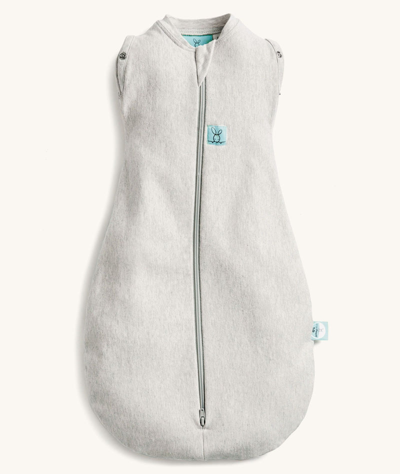 Sleeveless ergoPouch Cocoon Swaddle Bag 0.2 TOG Grey Marle for summer