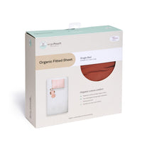 Packaging of the ergoPouch Organic Fitted Sheet Sage