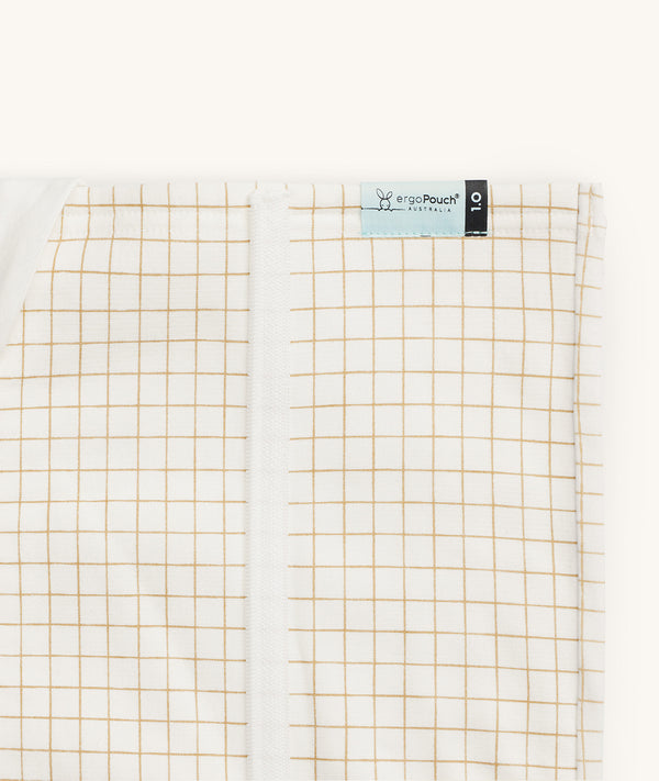ergoPouch HugMe Blanket Caramel Grid 2.5-1.0 TOG