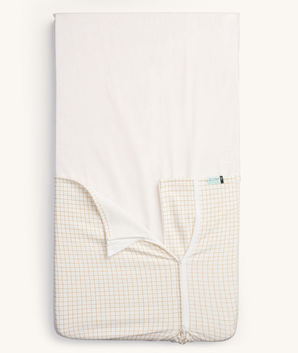 ergoPouch HugMe Blanket Caramel Grid 0.2-1.0 TOG