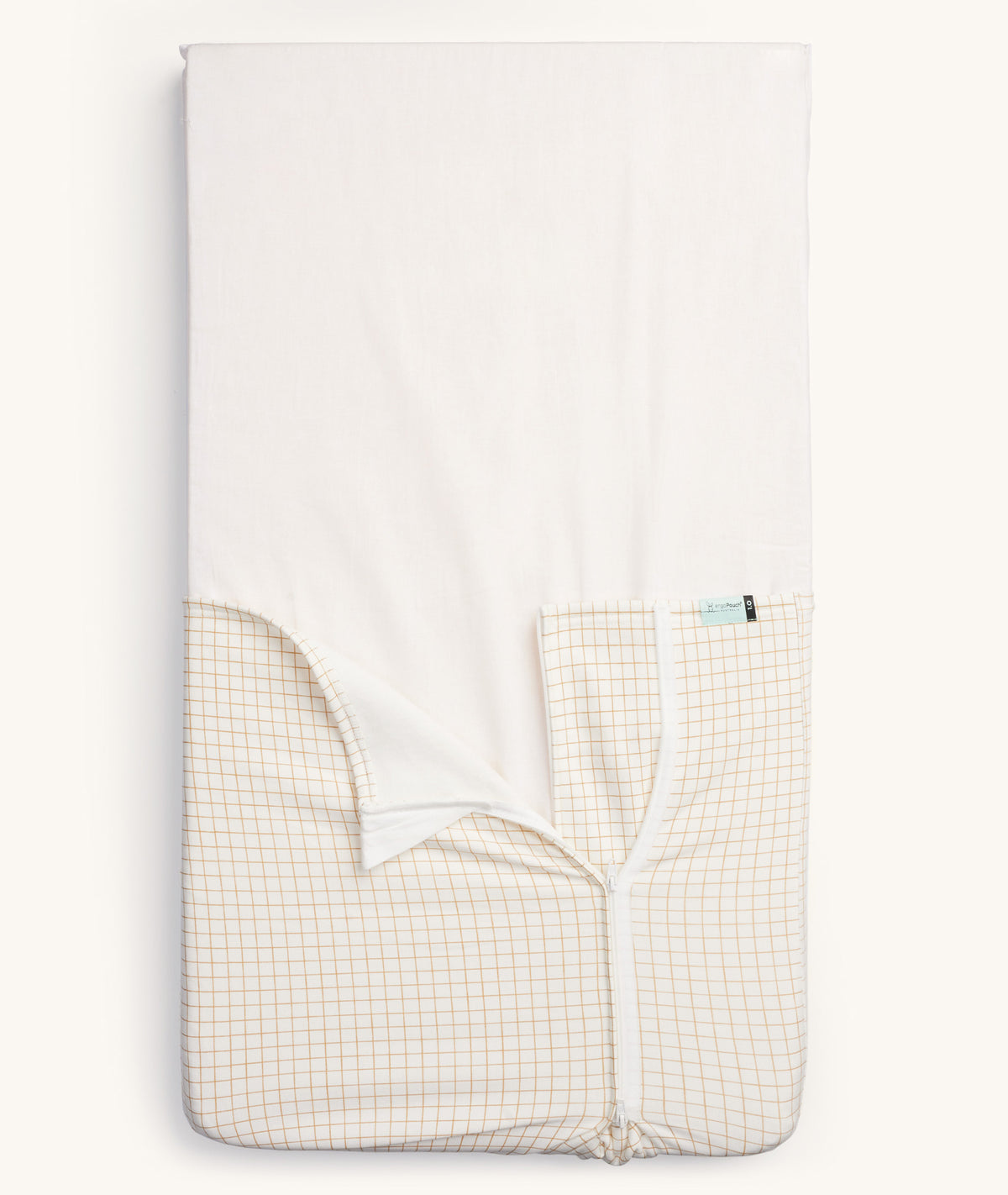 ergoPouch HugMe Blanket 1.0 & 2.5 TOG Caramel Grid