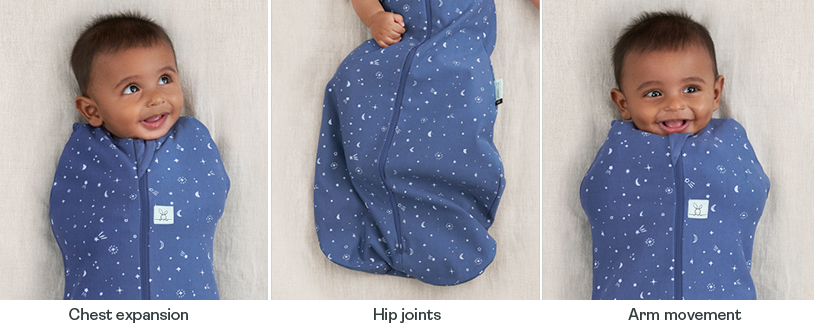 How a safe sleep swaddle should fit a baby